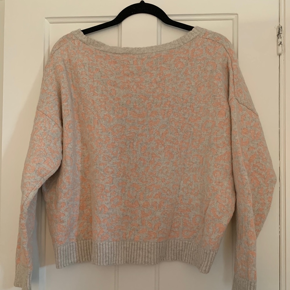 Free People Leopard Print Sweater